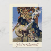 クイーンメイブウォリアープリンセスファンタジーアート 招待状 (正面/裏面)