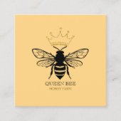 クイーンモダンビーハネビーズビーキーパーアピアリスト スクエア名刺 (正面)
