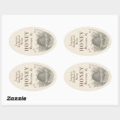 クイーンラインジャーヴィンテージスケップバックヤードハイブ 楕円形シール (シート)