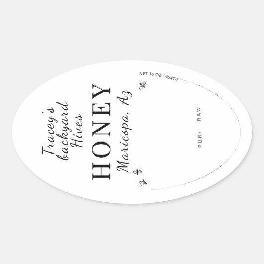 クイーンラインJARヴィンテージスケップバックヤードビーハイブオーバル 楕円形シール (正面)