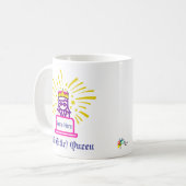 クイーンワークマグギフトパーソナライズされたギフト コーヒーマグカップ (正面左)