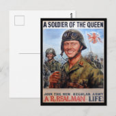 クイーンヴィンテージ軍の兵士 ポストカード (正面/裏面)
