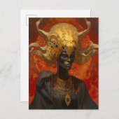 クイーン女神ファンタジーアート ポストカード (正面/裏面)