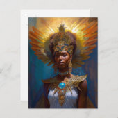 クイーン女神ファンタジーアート ポストカード (正面/裏面)