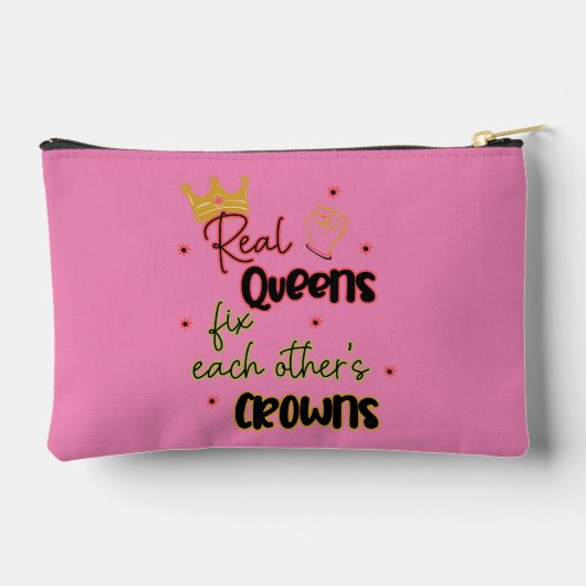 クイーン実在ズがお互いの王冠を固定する アクセサリーポーチ (裏面)