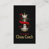 クイーン王室のチェスのコーチ 名刺 (正面)