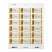 クイーン王室の・ビー結婚のブライダル・シャワー招待 ラベル (フルシート)