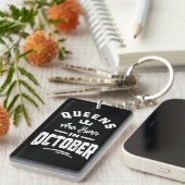 クイーン生まれは10月に誕生日ギフト女性ギル キーホルダー (正面右)
