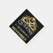 クイーン生まれは11月1日にナプキンス スタンダードカクテルナプキン (角)