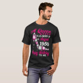 クイーン生まれは1950年ハイ威厳があるヒール72位誕生に入った Tシャツ (正面フル)