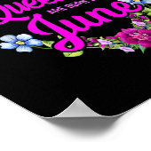 クイーン生まれは6月の誕生日女男性へ性 ポスター (角)