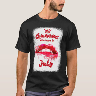 クイーン生まれは7月に女性のために来る Tシャツ