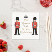 クイーン第90誕生祝い スタンダードカクテルナプキン (インサイチュ)