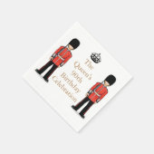 クイーン第90誕生祝い スタンダードカクテルナプキン (角)