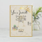 クイーン誕生日招待状 招待状 (スタンド正面)