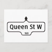 クイーン通りウエストトロント通りサイン ポストカード (正面)