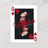 クイーン遊ズのフェミニン美容師 名刺 (正面)