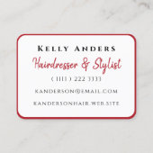 クイーン遊ズのフェミニン美容師 名刺 (裏面)