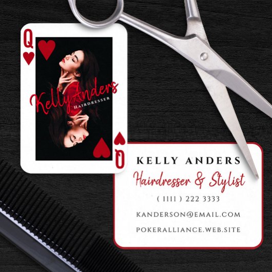 クイーン遊ズのフェミニン美容師 名刺