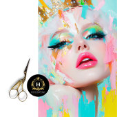 クイーン鮮やか抽象芸術アポップ・アートのートデクページ 薄葉紙