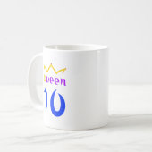 クイーン10 コーヒーマグカップ (正面左)