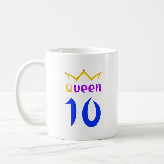 クイーン10 コーヒーマグカップ (左)