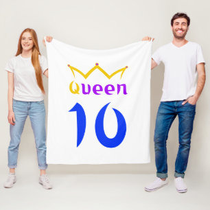 クイーン10 フリースブランケット