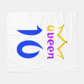 クイーン10 フリースブランケット (正面(横))