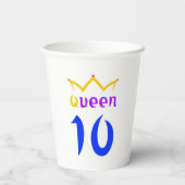 クイーン10 紙コップ (裏面)