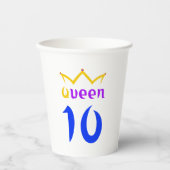 クイーン10 紙コップ (正面)