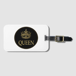 クイーン・アンド・クラウン・エンブレム ラゲッジタグ