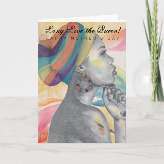 『クイーン・インディフェンス・マザーズ・デイ・カード』 カード (正面)