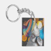 クイーン/エンジェル – アクリルキーチェーン キーホルダー (正面左)