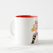 クイーン・オブ・かなりの量のコーヒー – Just sayin' Two-Tone Coffee ツートーンマグカップ (正面左)