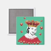 クイーン・オブ・サイコロ – 自分の写真を追加 マグネット (正面/裏面)