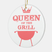 クイーン・オブ・ザ・グリル，ピンク セラミックオーナメント (左)