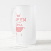 クイーン・オブ・ザ・グリル，ピンク フロストグラスビールジョッキ (正面左)