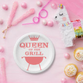 クイーン・オブ・ザ・グリル,ピンク ペーパープレート (パーティー)