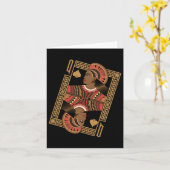 クイーン・オブ・スペードトランプのポーカーカードアフロ・アメリカン・ブラック・ヒース カード (黄色い花)