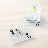 クイーン・オブ・スペードビキニガールThunder_Cove ガラスコースター (アングル)