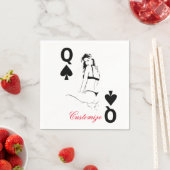 クイーン・オブ・スペードビキニガールThunder_Cove スタンダードカクテルナプキン (インサイチュ)