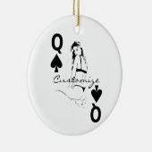 クイーン・オブ・スペードビキニガールThunder_Cove セラミックオーナメント (右)