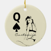 クイーン・オブ・スペードビキニガールThunder_Cove セラミックオーナメント (裏面)