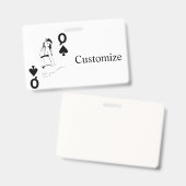 クイーン・オブ・スペードビキニガールThunder_Cove バッジ (表裏)