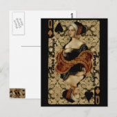 クイーン・オブ・スペード葉書 ポストカード (正面/裏面)