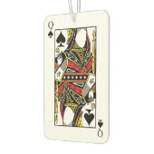 クイーン・オブ・スペード – 画像の追加 カーエアーフレッシュナー (左)