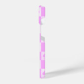 クイーン・オブ・スペードiPhoneケース可愛いピンク市松模様に色のQoS iPhoneケース (左側面)