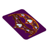 クイーン・オブ・ハートウォーム金ゴールドクラウンティアラ王室のパープル マグネット (右側)