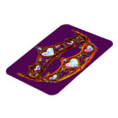 クイーン・オブ・ハートウォーム金ゴールドクラウンティアラ王室のパープル マグネット (左側)