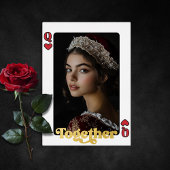 クイーン・オブ・ハートカスタムフォト・ヴァレンティーズ・デイ 箔シーズンカード